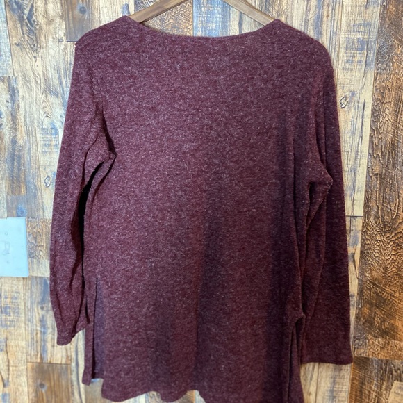 SJS women's sweater cardigan size Medium color purple - Picture 4 of 5